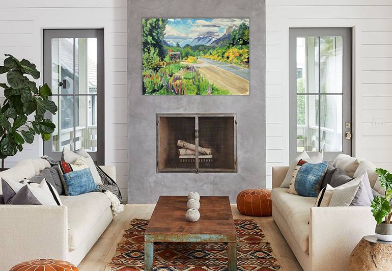 Original Expressionism Landscape Painting by Alejandro Cilento