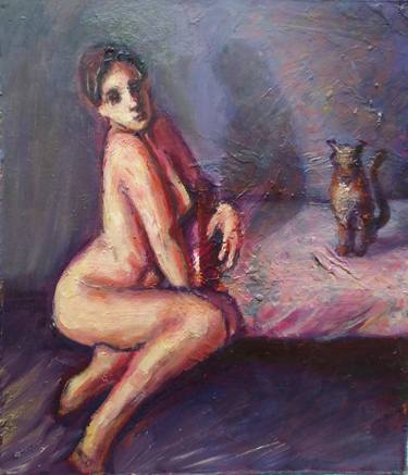 Print of Figurative Nude Paintings by mauna Zare