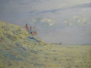Original Impressionism Beach Paintings by Monique Robben
