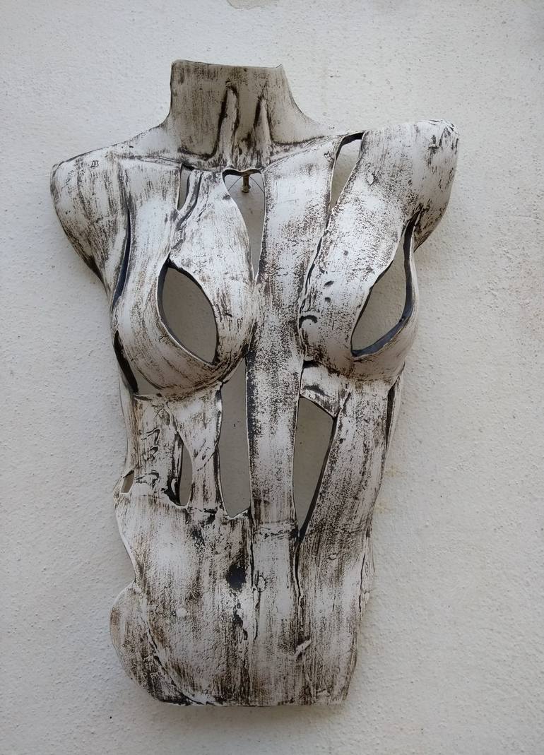 Original Expressionism Nude Sculpture by Monique Robben