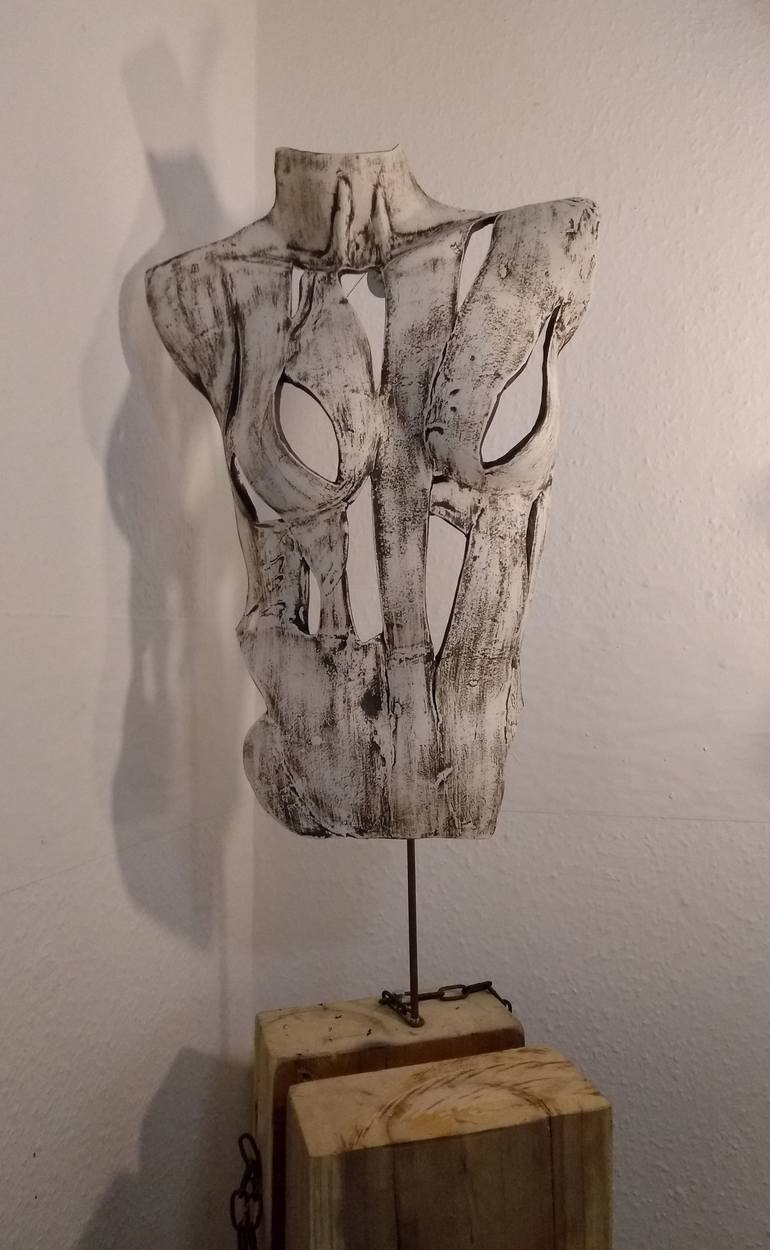 Original Expressionism Nude Sculpture by Monique Robben