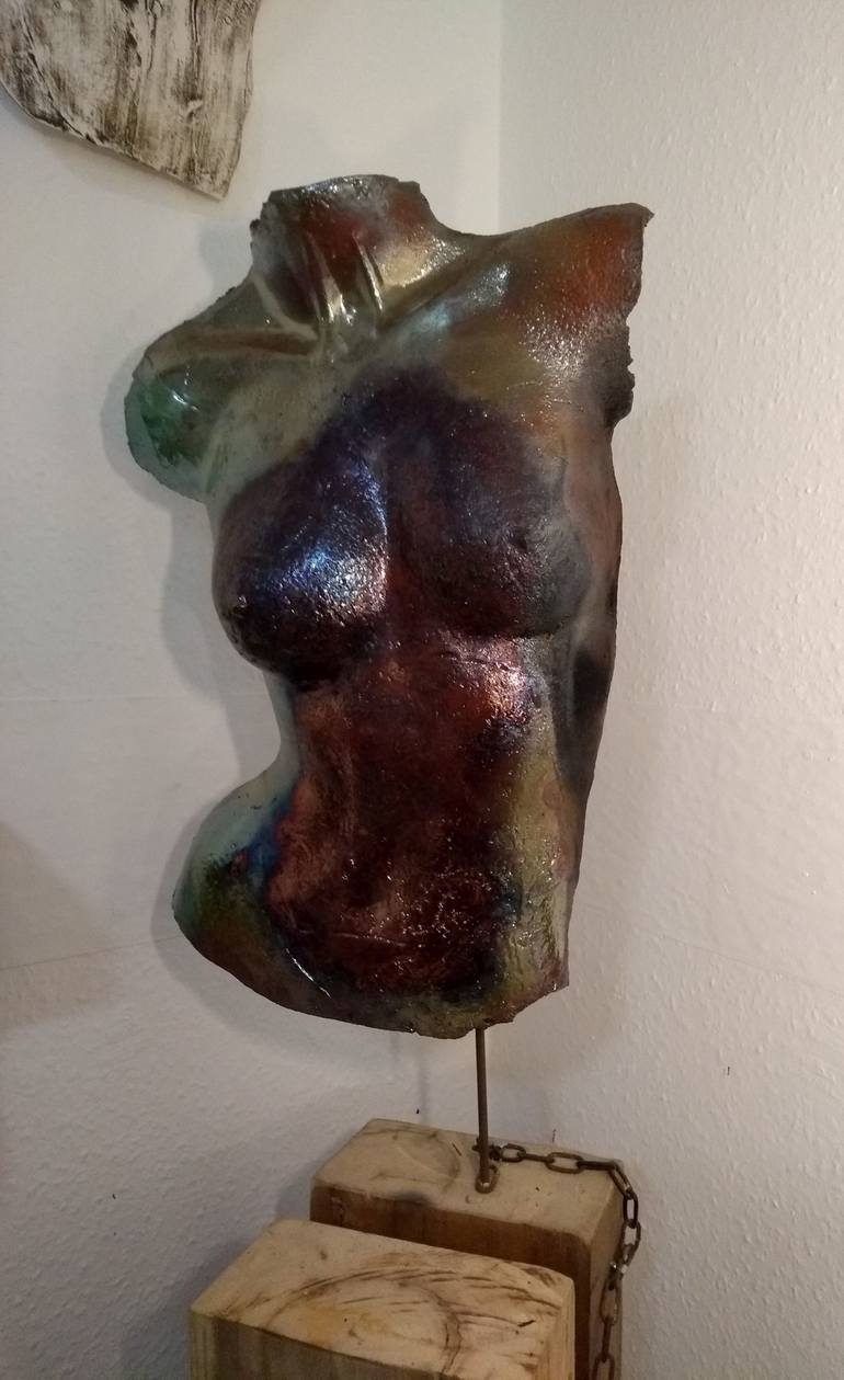 Original Expressionism Nude Sculpture by Monique Robben