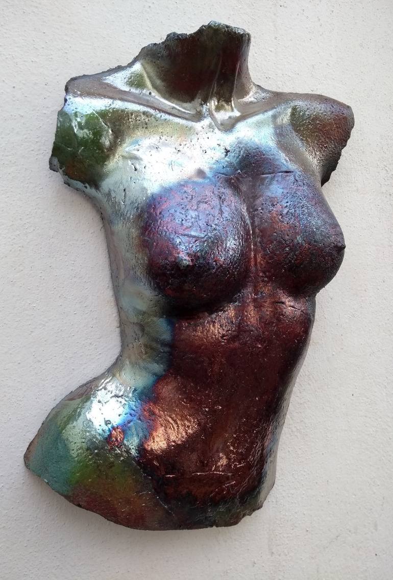 Original Expressionism Nude Sculpture by Monique Robben