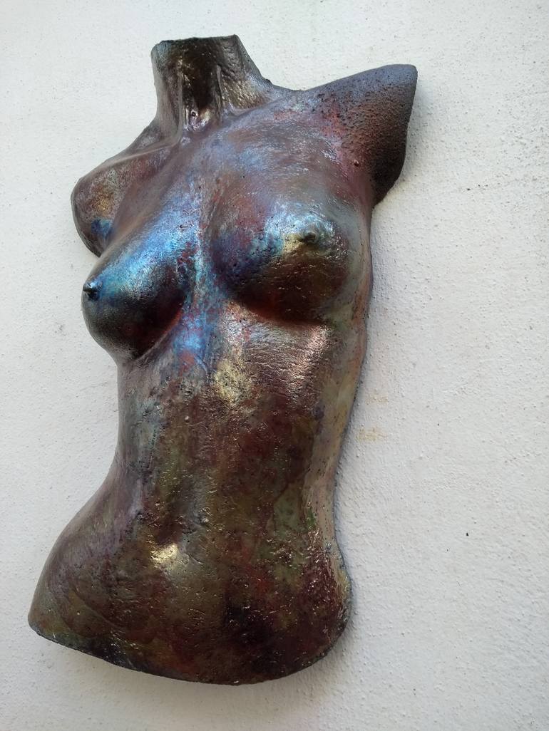 Original Expressionism Nude Sculpture by Monique Robben