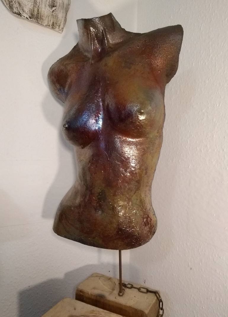 Original Expressionism Nude Sculpture by Monique Robben