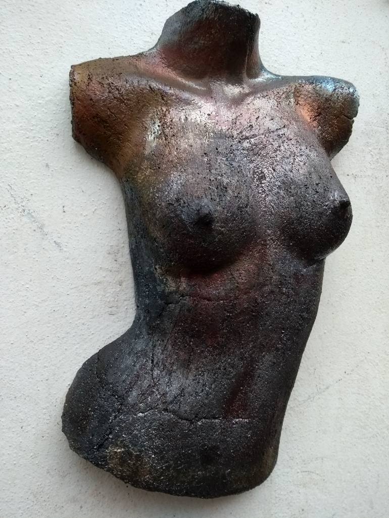 Original Expressionism Nude Sculpture by Monique Robben