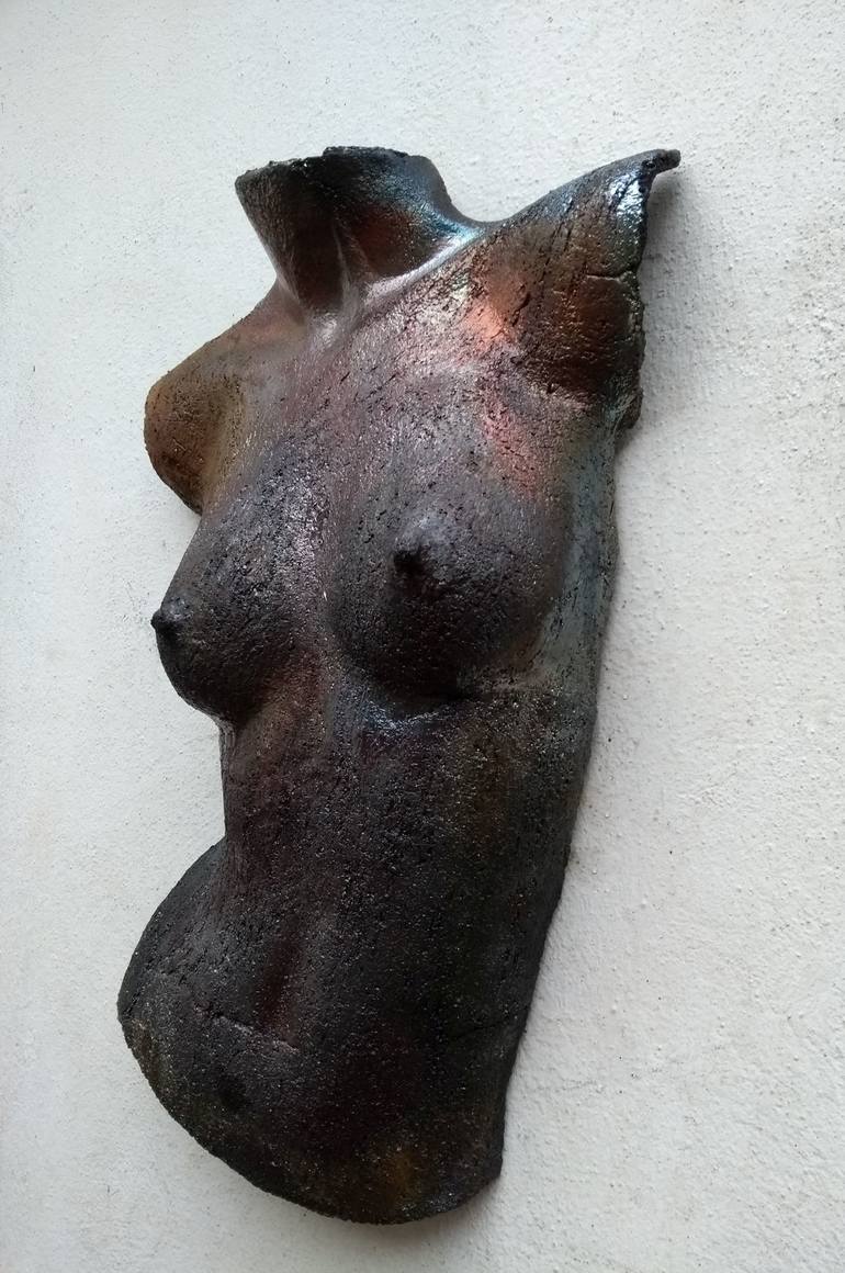 Original Expressionism Nude Sculpture by Monique Robben