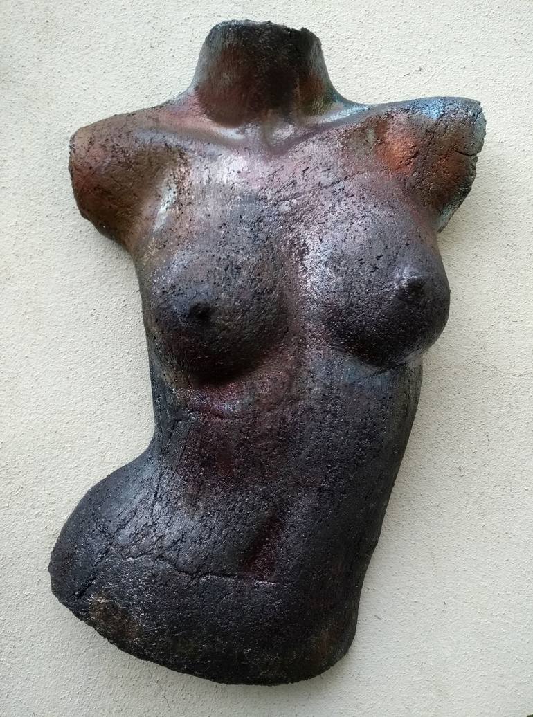 Original Expressionism Nude Sculpture by Monique Robben