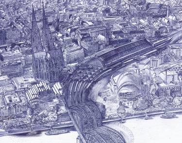 Print of Photorealism Cities Drawings by Benjamin Johnson