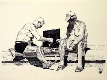 Print of People Drawings by Benjamin Johnson