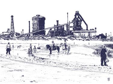 Steelworks by the beach thumb