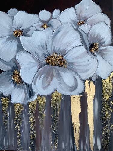 Original Art Deco Floral Paintings by iGOR Katrenko