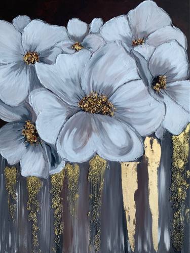 Original Art Deco Floral Paintings by iGOR Katrenko