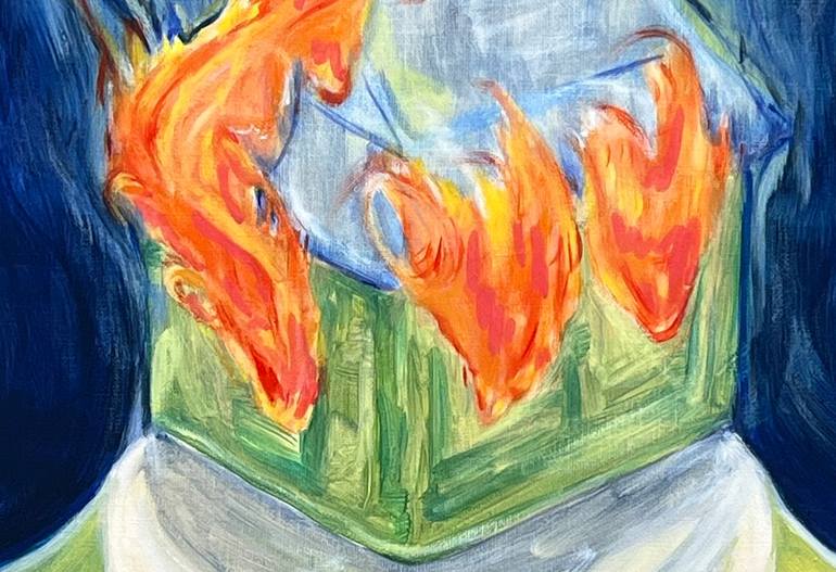 Original Expressionism Love Painting by Eugene Leem