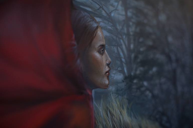 Original Realism Fantasy Painting by Nastya Parfilo