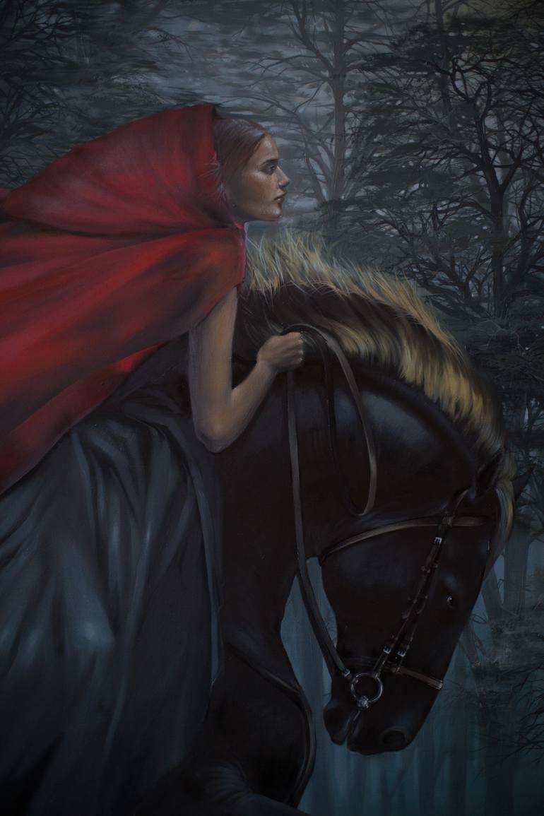 Original Realism Fantasy Painting by Nastya Parfilo