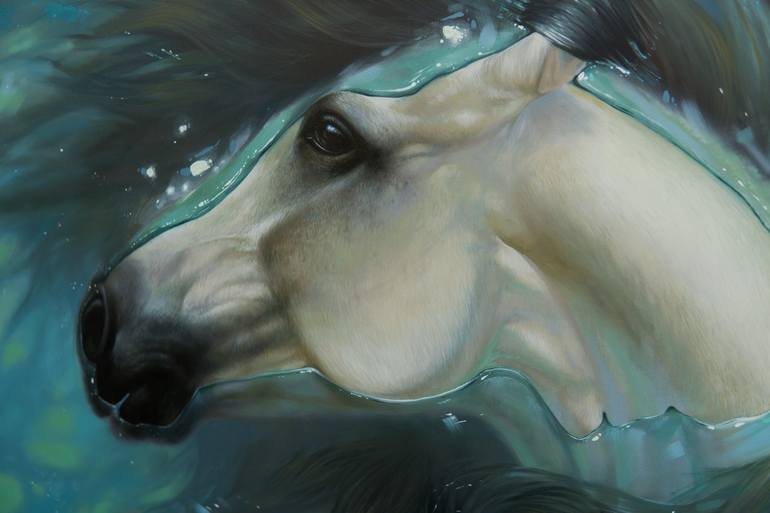 Original Surrealism Animal Painting by Nastya Parfilo