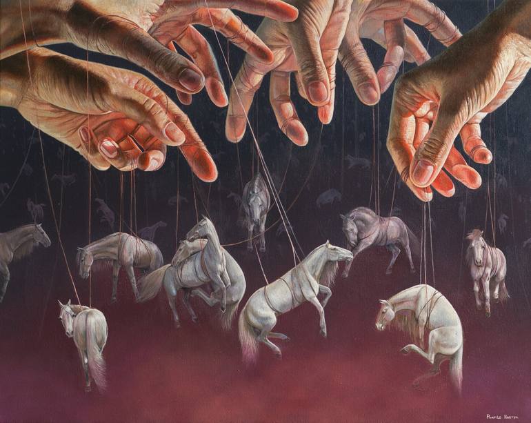 Print of Surrealism Fantasy Paintings by Nastya Parfilo