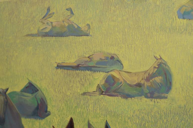 Original Surrealism Fantasy Painting by Nastya Parfilo