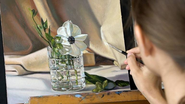 Original Realism Still Life Painting by Nastya Parfilo