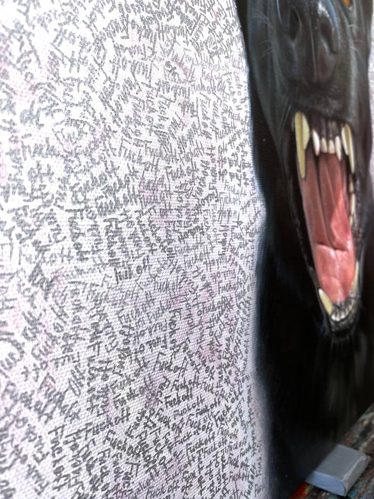 Original Realism Dogs Painting by Nastya Parfilo