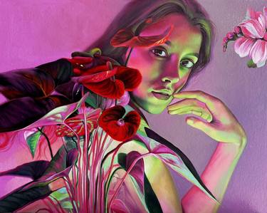 Original Realism Women Paintings by Nastya Parfilo