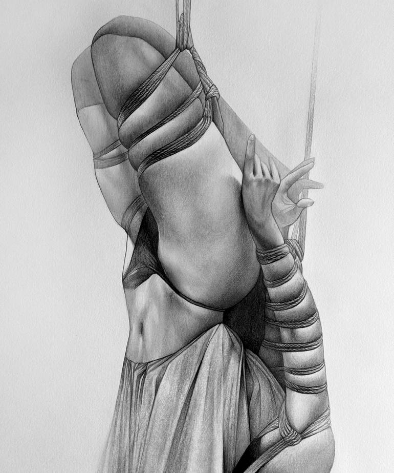 Original Romanticism Body Drawings by Nastya Parfilo