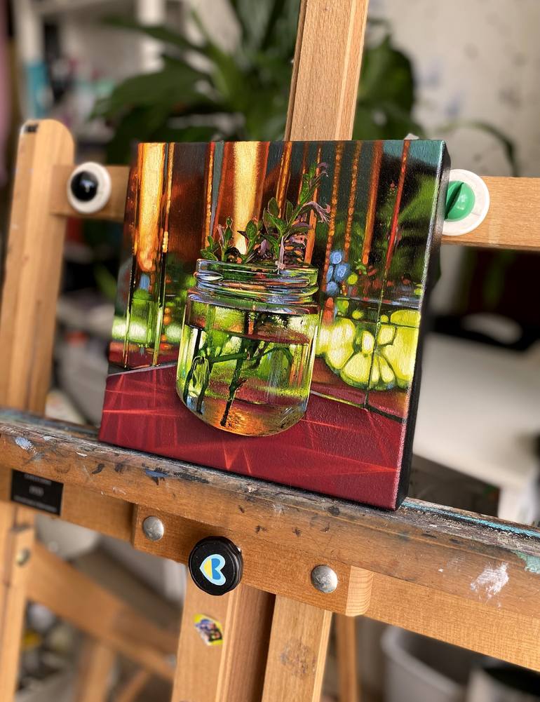 Original Realism Botanic Painting by Nastya Parfilo