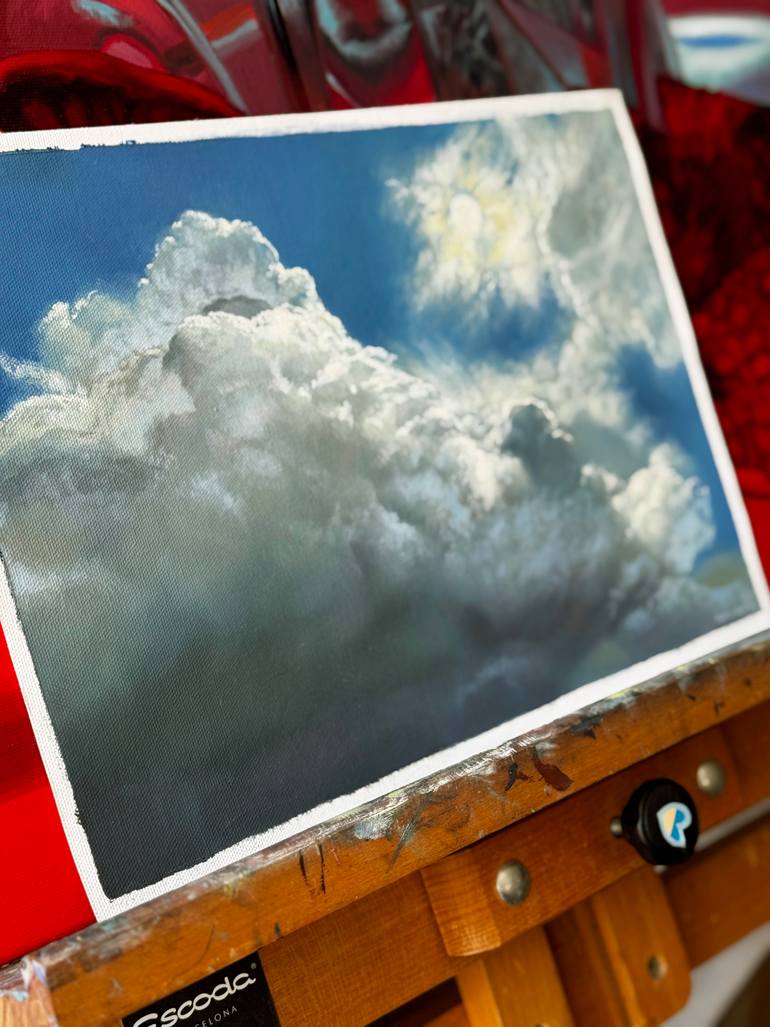 Original Romanticism Landscape Painting by Nastya Parfilo