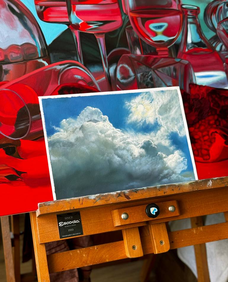 Original Romanticism Landscape Painting by Nastya Parfilo