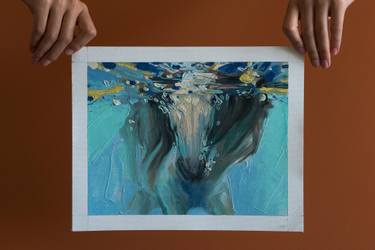 Original Abstract Horse Paintings by Nastya Parfilo