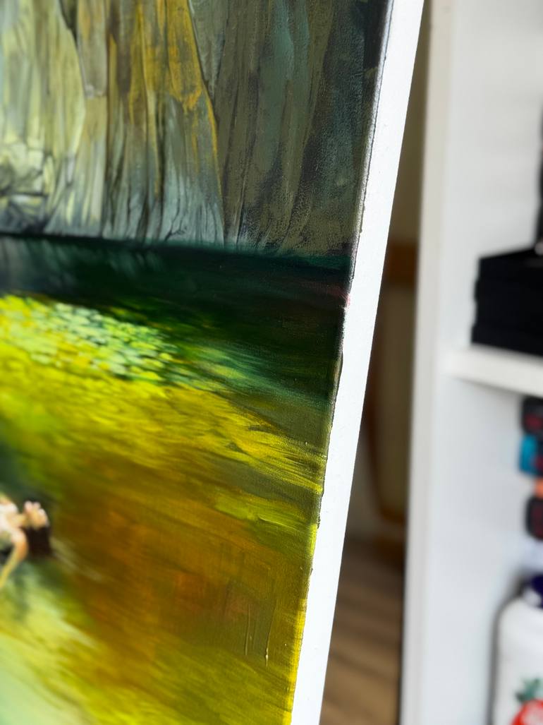 Original Impressionism Landscape Painting by Nastya Parfilo