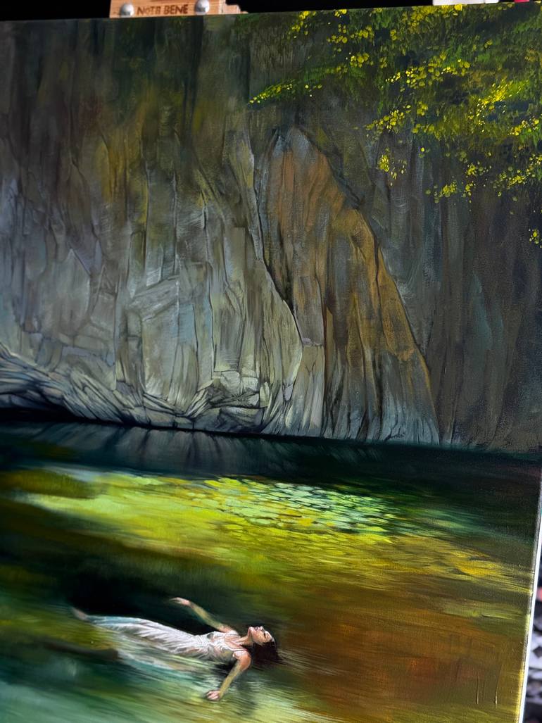 Original Impressionism Landscape Painting by Nastya Parfilo
