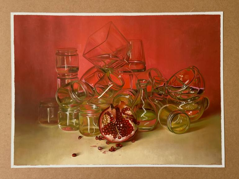 Original Realism Still Life Painting by Nastya Parfilo
