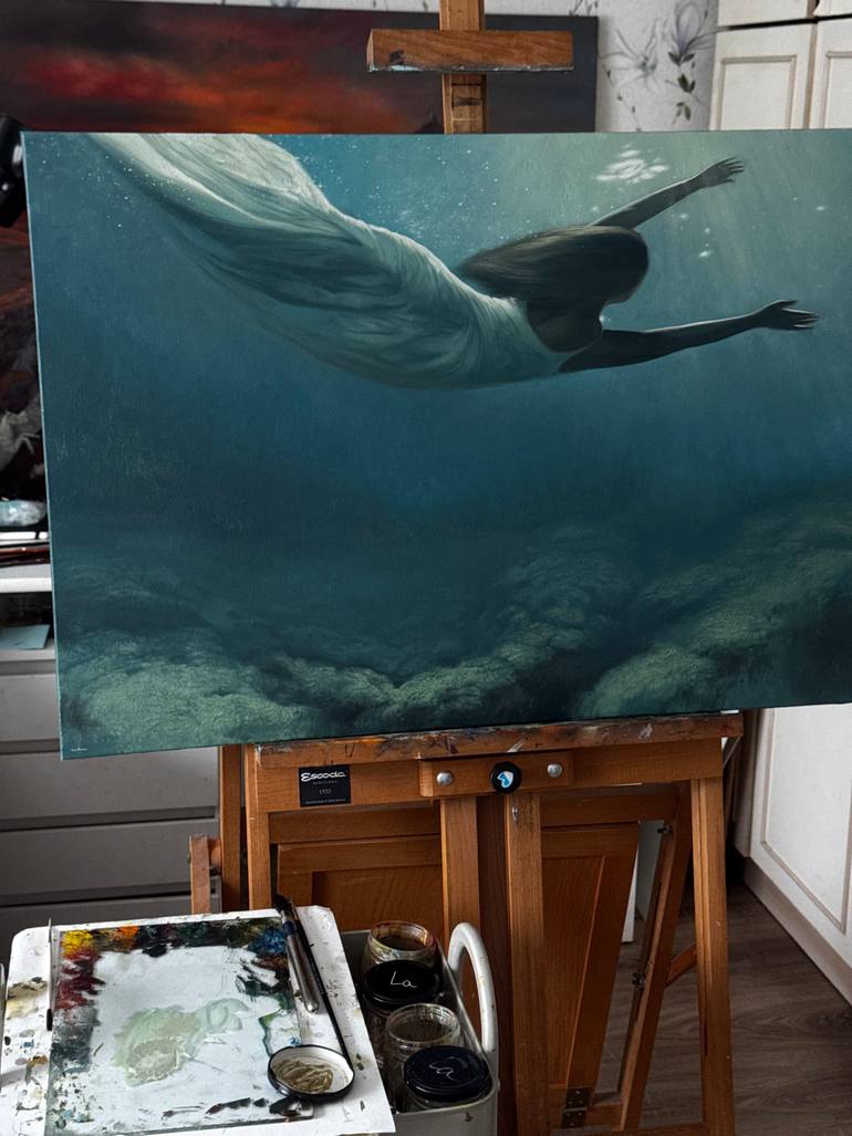 Original Realism Ocean Painting by Nastya Parfilo
