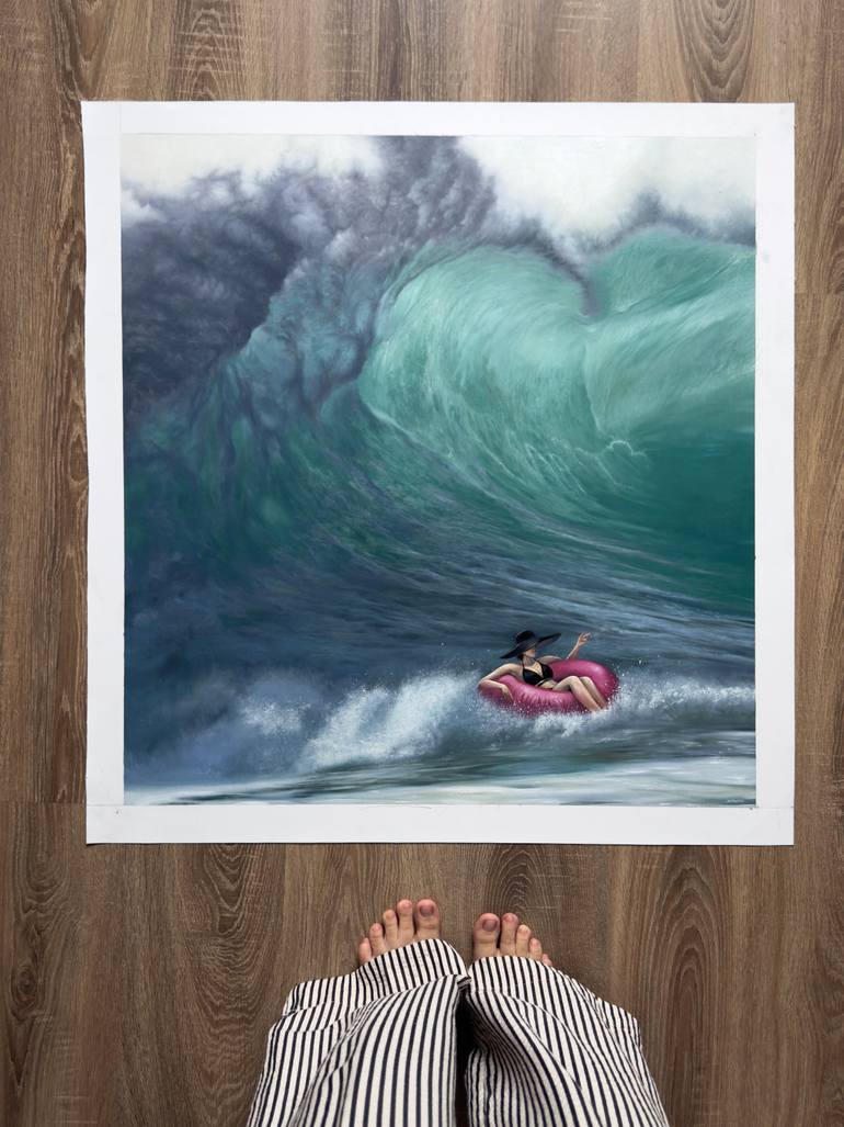 Original Realism Seascape Painting by Nastya Parfilo