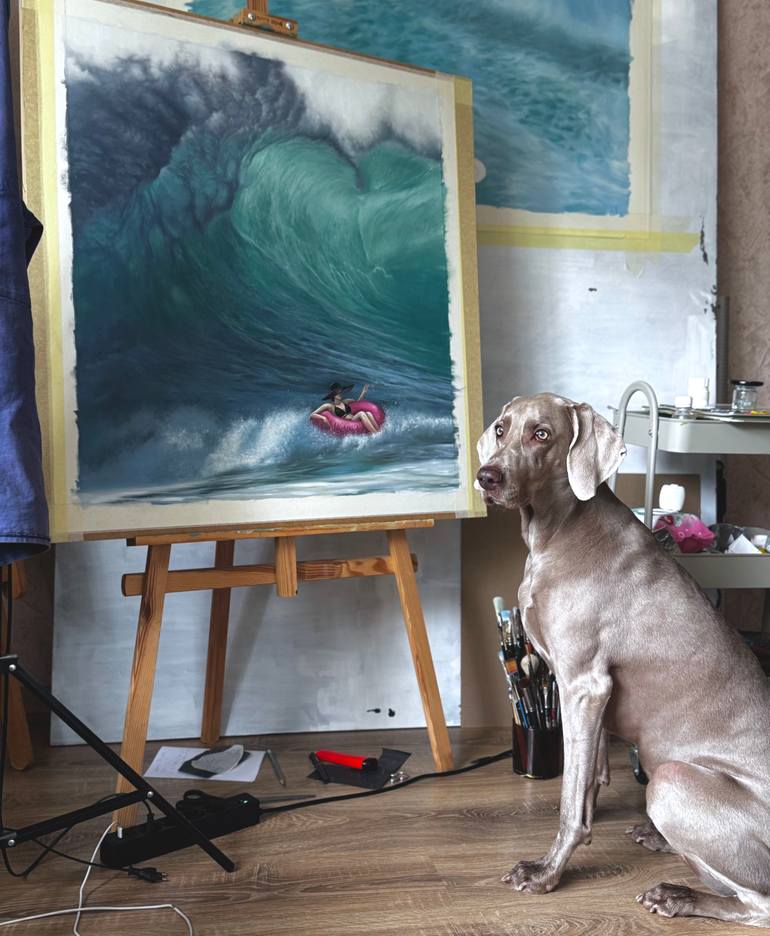 Original Realism Seascape Painting by Nastya Parfilo