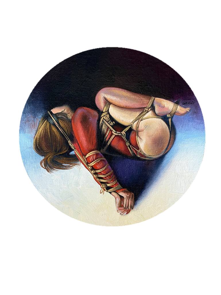 SHIBARI Painting by Nastya Parfilo | Saatchi Art