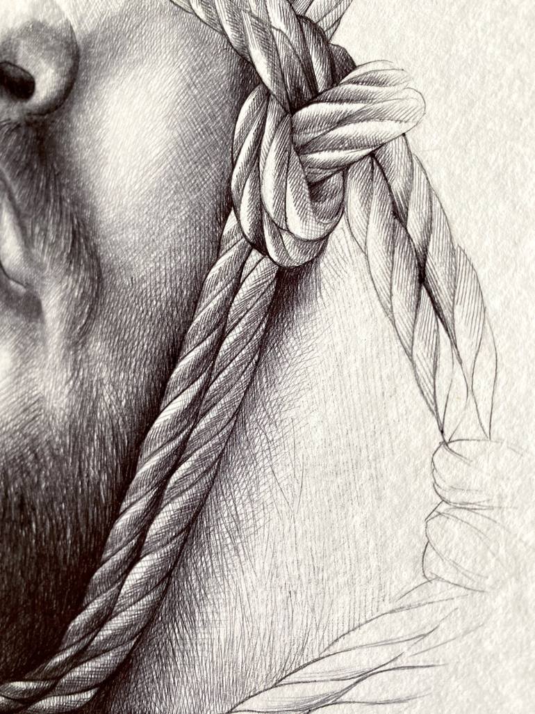 Original Realism Men Drawing by Nastya Parfilo