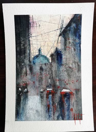 Print of Abstract Expressionism Cities Paintings by Emiliano Agost