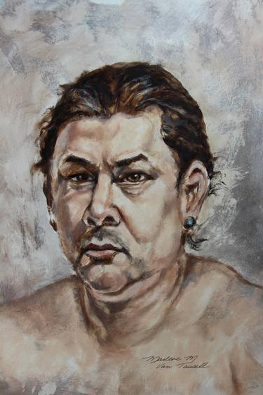 Original Portraiture Portrait Painting by Marlene M Van Tassell