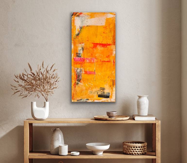 Original Abstract Expressionism Abstract Painting by Flavia Birsan