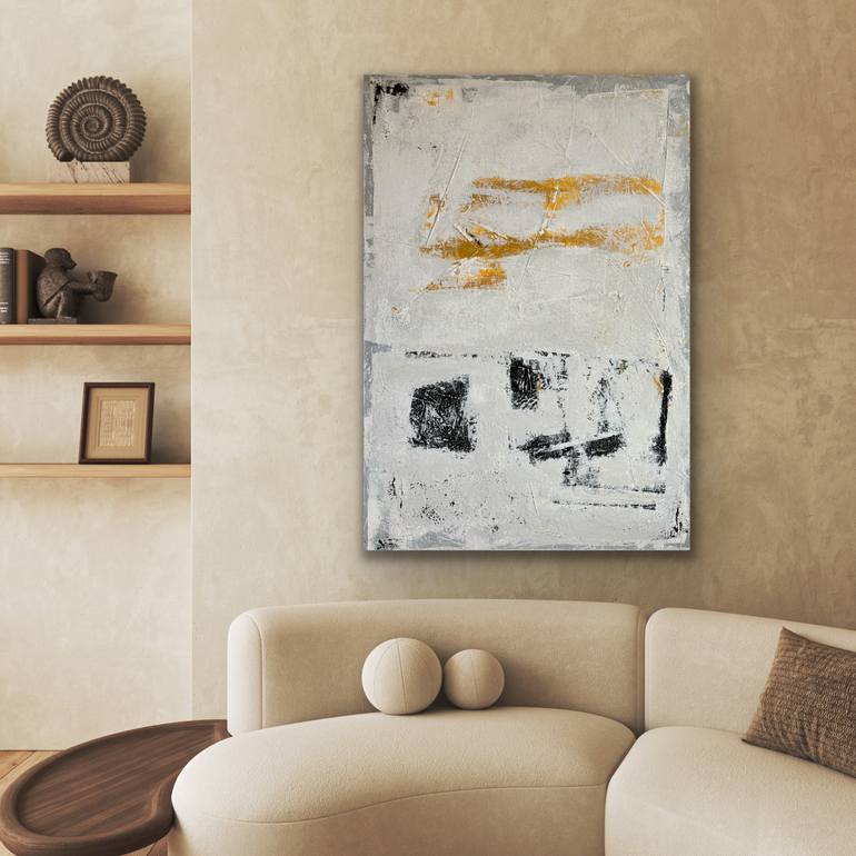 Original Abstract Expressionism Abstract Painting by Flavia Birsan