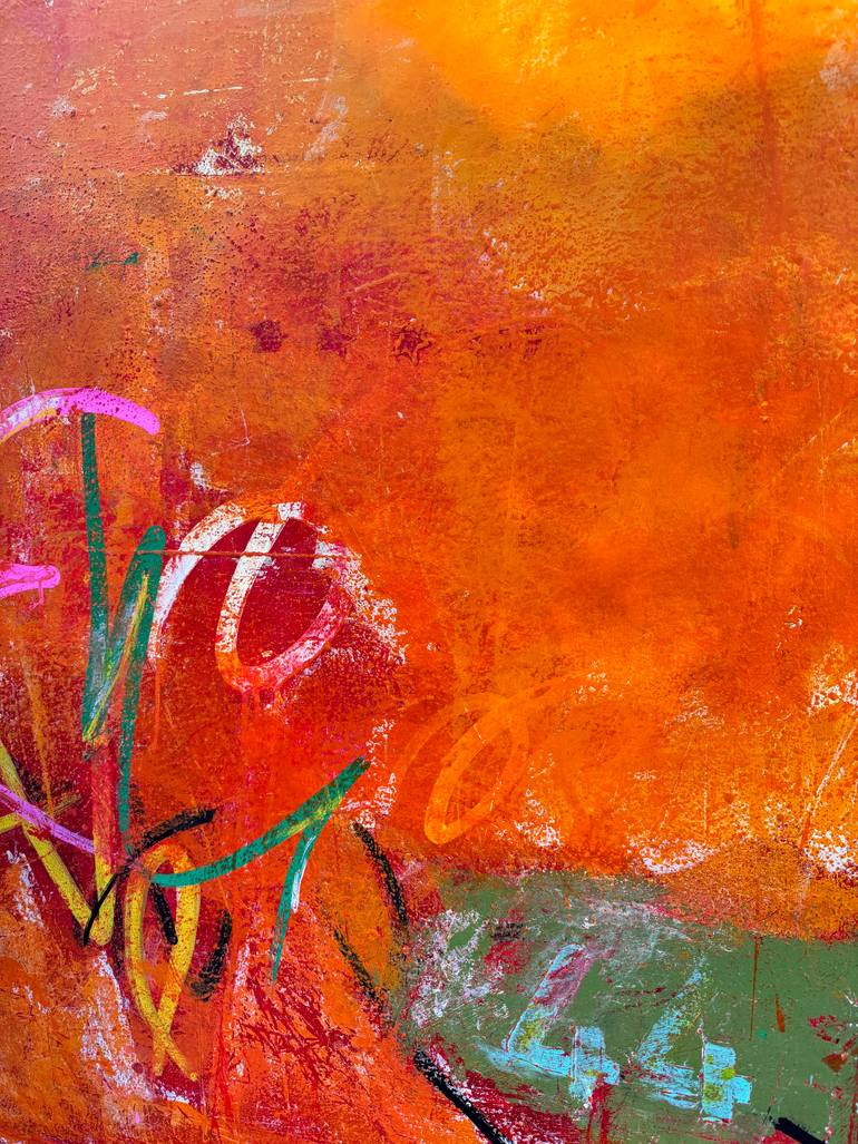 Original Abstract Expressionism Abstract Painting by Flavia Birsan