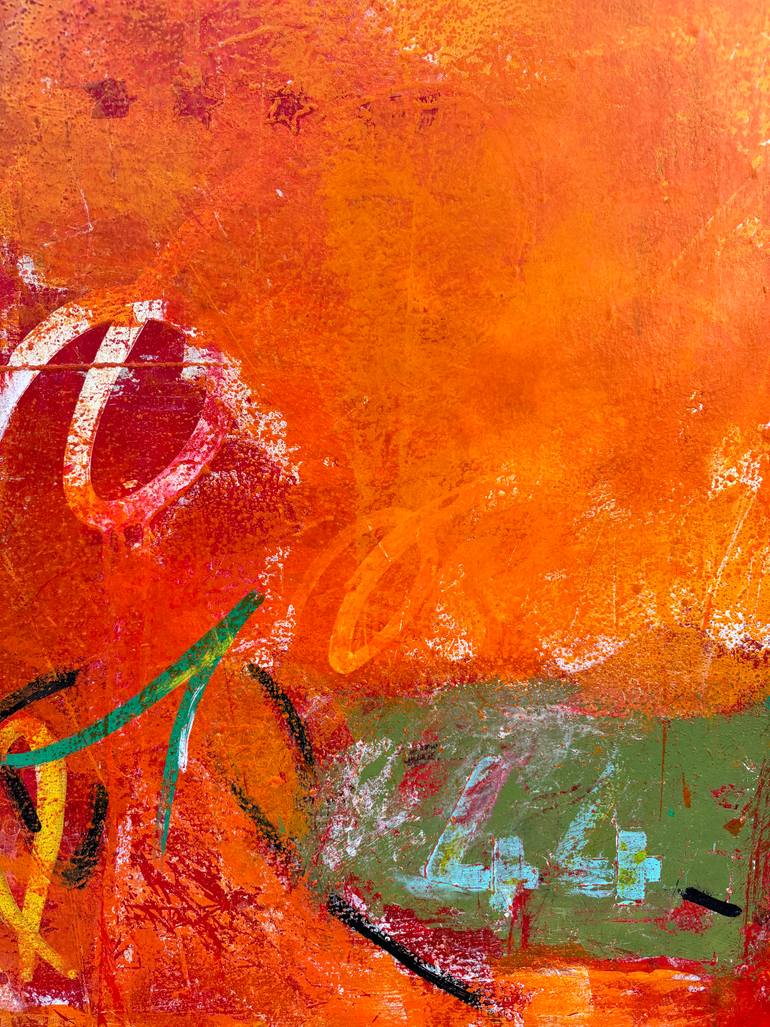 Original Abstract Expressionism Abstract Painting by Flavia Birsan