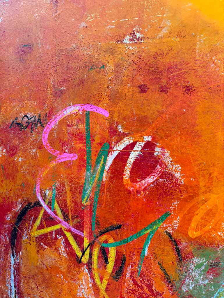 Original Abstract Expressionism Abstract Painting by Flavia Birsan