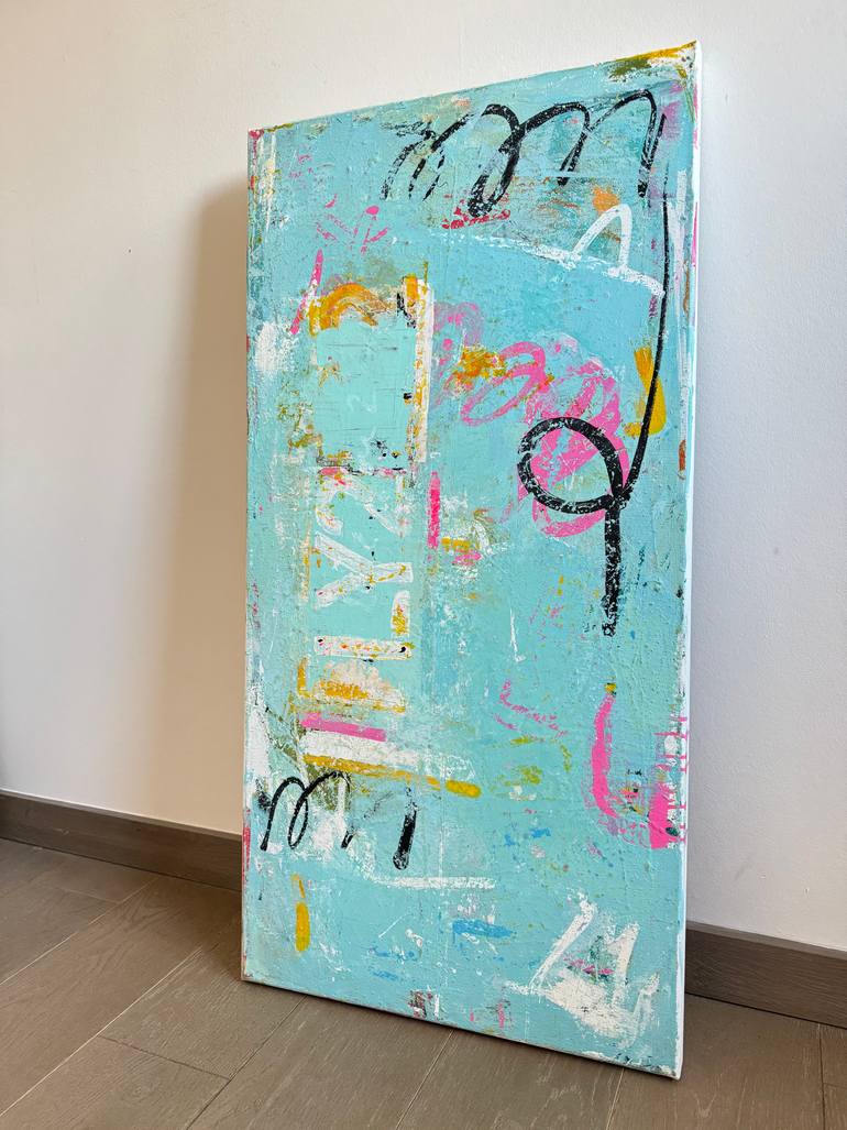 Original Abstract Expressionism Abstract Painting by Flavia Birsan