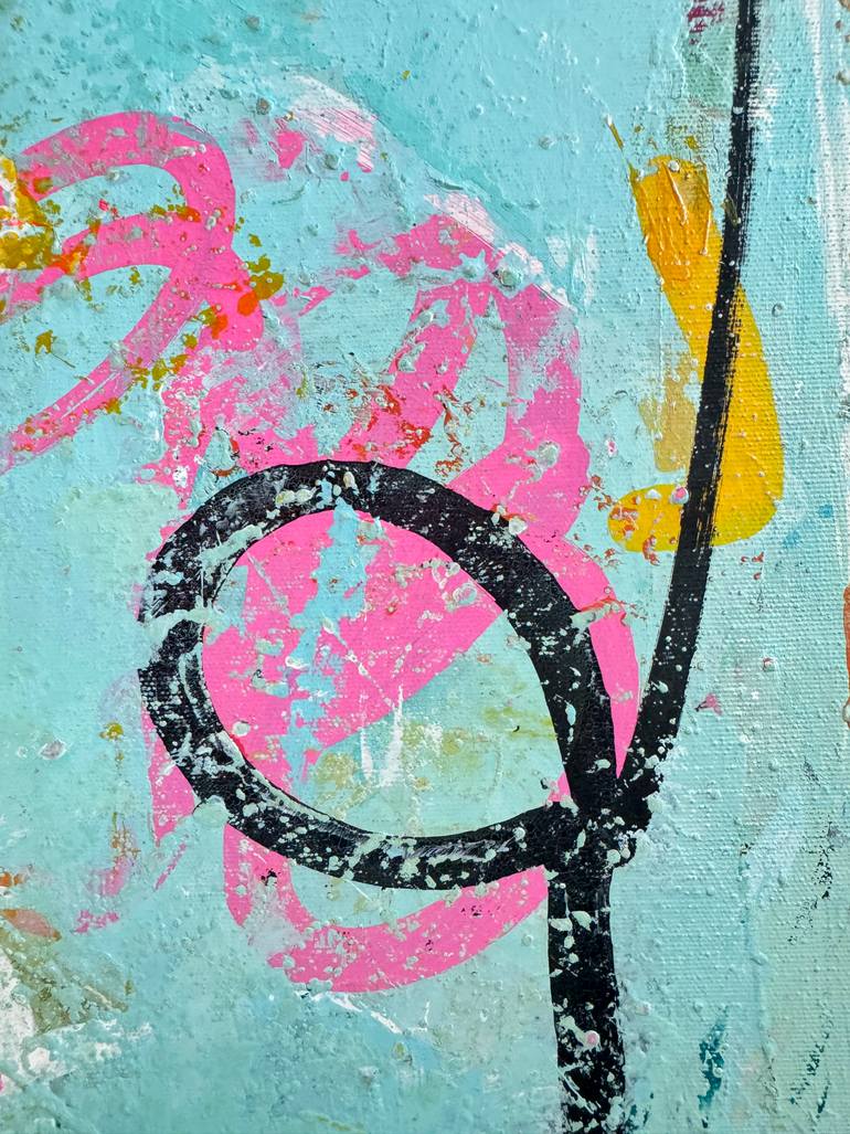Original Abstract Expressionism Abstract Painting by Flavia Birsan