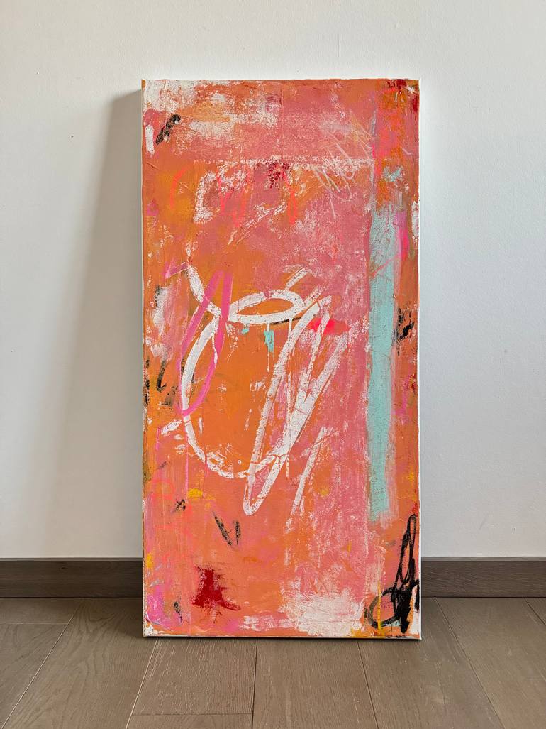 Original Abstract Expressionism Abstract Painting by Flavia Birsan