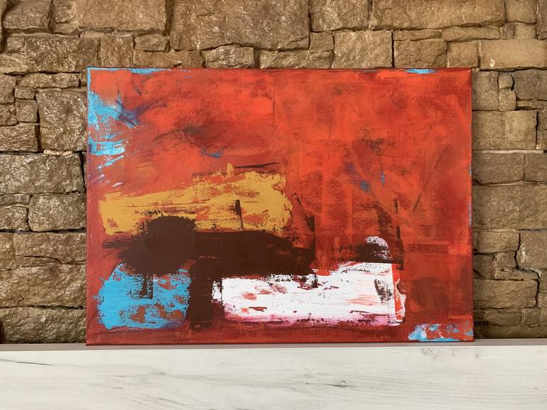 Original Abstract Painting by Flavia Birsan